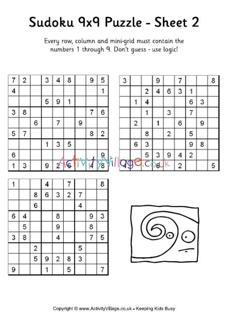 Sudoku 9x9 puzzle 2