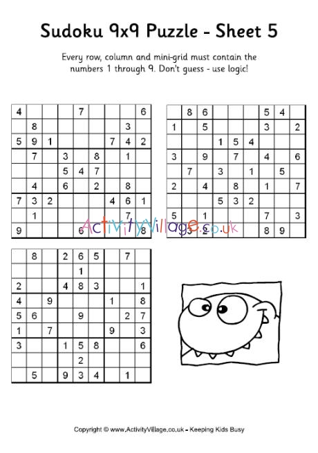 Sudoku 9x9 puzzle 5