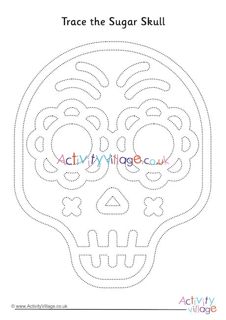 Sugar skull tracing page 5