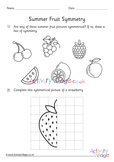 Summer food symmetry