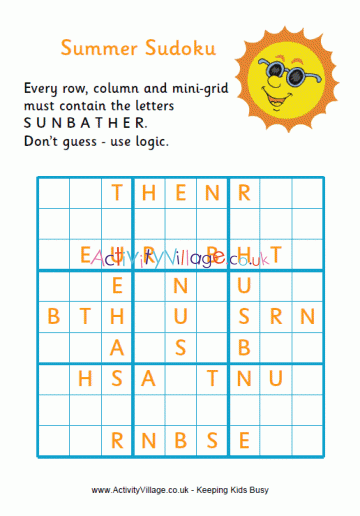 Summer Sudoku - Difficult