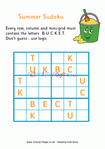 Summer Word Sudoku -