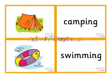 Summer Vocabulary Matching Cards