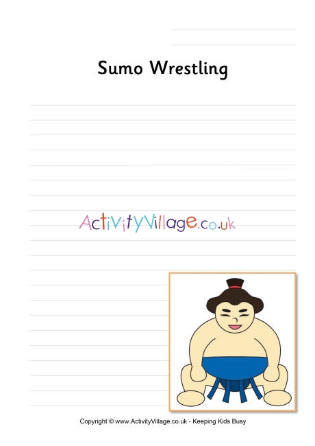 Sumo Wrestling writing page