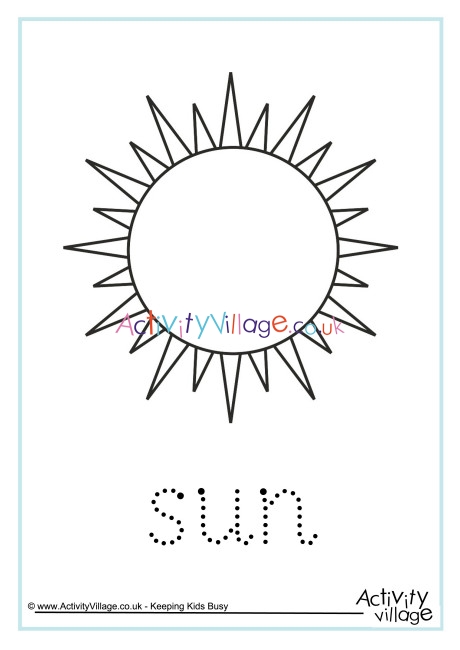 Sun word tracing
