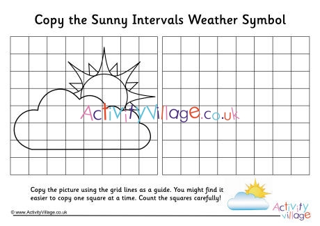 Sunny Intervals Weather Symbol Grid Copy