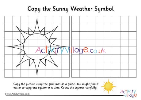 Sunny Weather Symbol Grid Copy