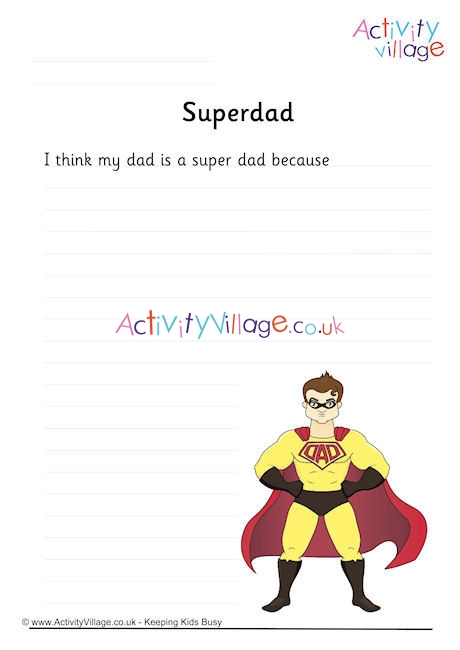 Superdad Writing Prompt