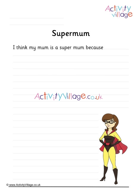 Supermum Writing Prompt