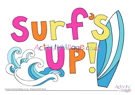 Surfs Up Sign