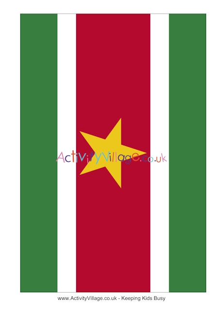 Suriname flag printable