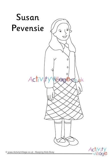 Susan Pevensie Colouring Page