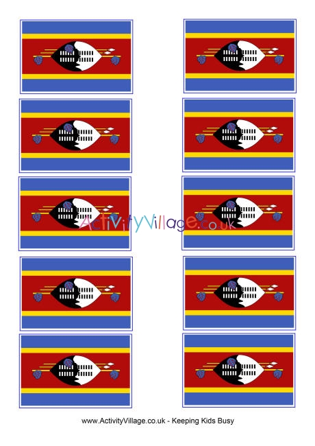 Swaziland flag printable