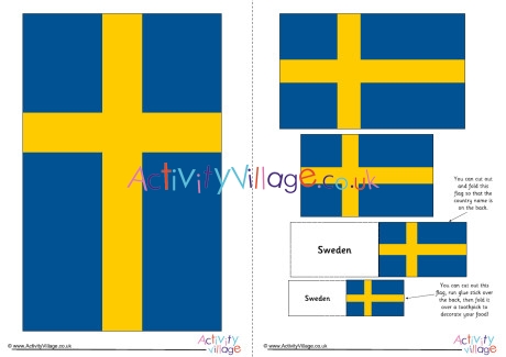 Sweden Flag Printable