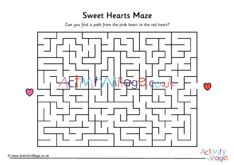 Sweet hearts maze 2