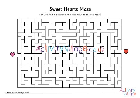 Sweet hearts maze 3