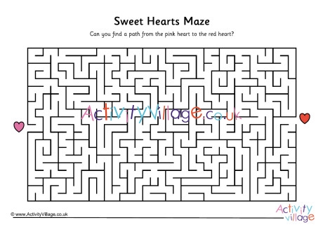 Sweet hearts maze 4