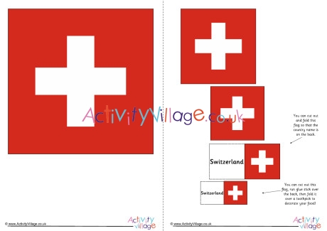 Switzerland Flag Printable