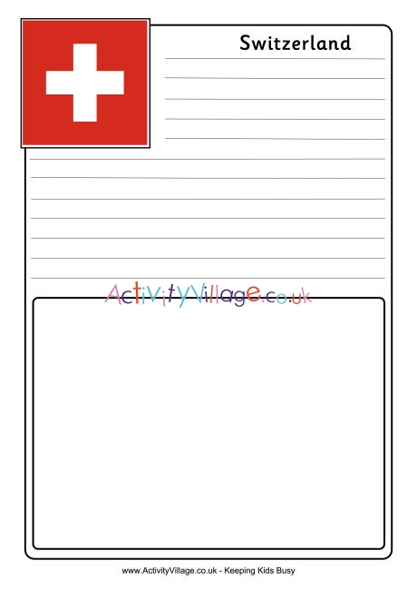 Switzerland notebooking page