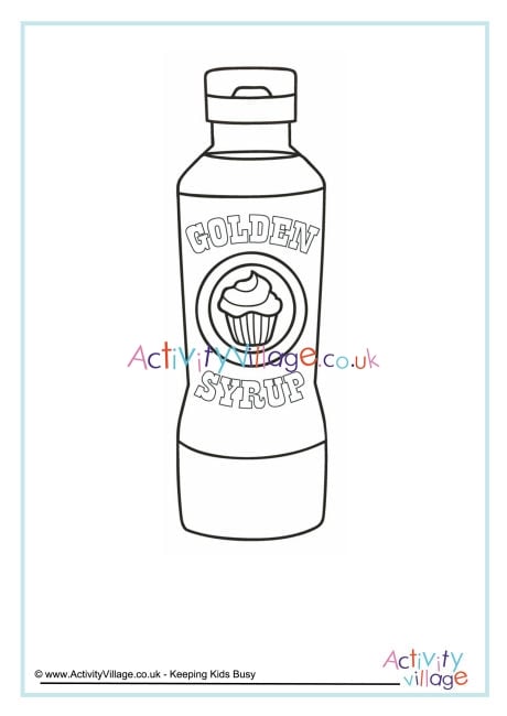 Syrup colouring page