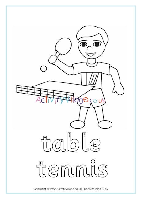 Table tennis finger tracing
