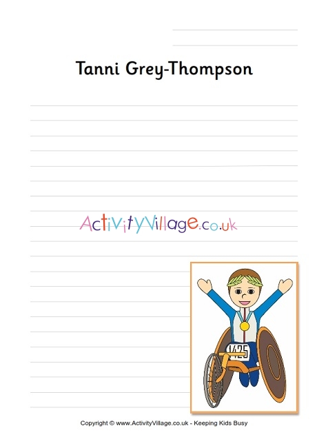 Tanni Grey-Thompson writing page
