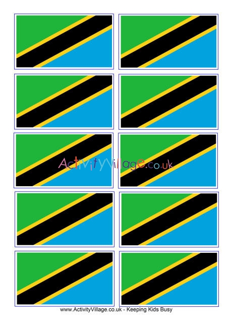 Tanzania flag printable