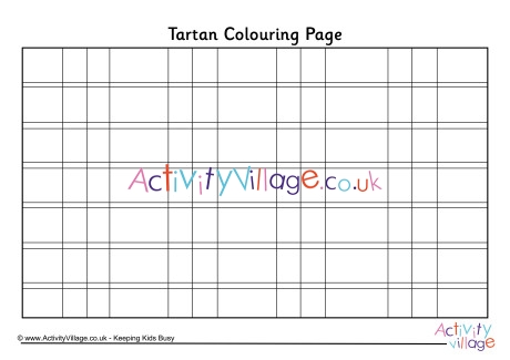 Tartan colouring page 1