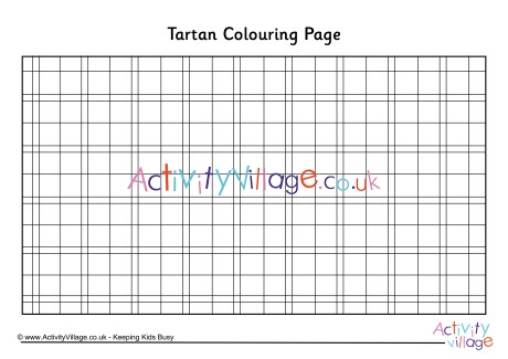 Tartan colouring page 2