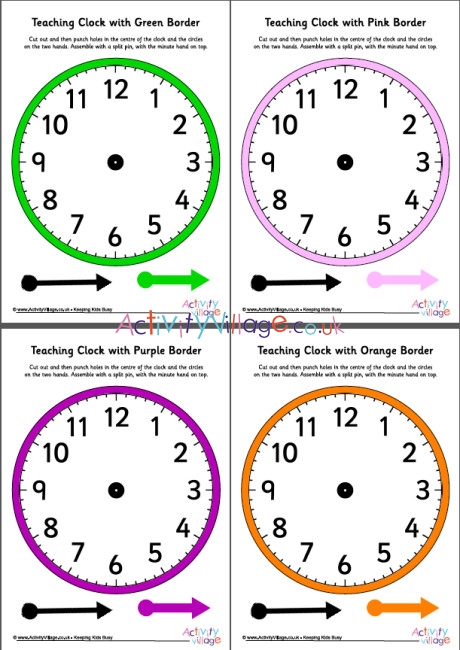 Teaching Clock Complete Set