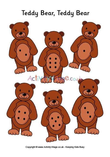 Teddy bear teddy bear game board