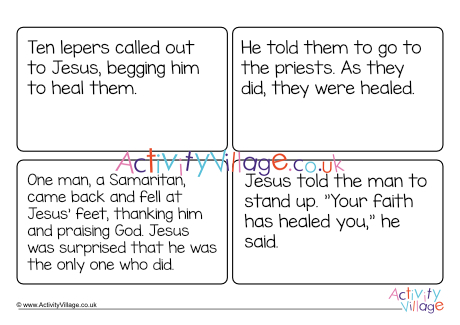 Ten Lepers Caption Cards