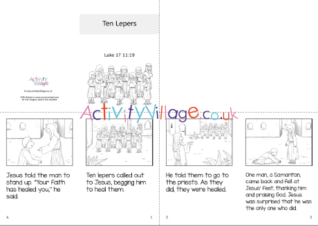 Ten Lepers Story Booklet