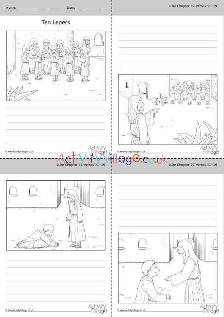Ten Lepers Story Paper