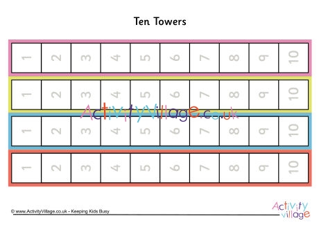 Ten Towers numbered colour