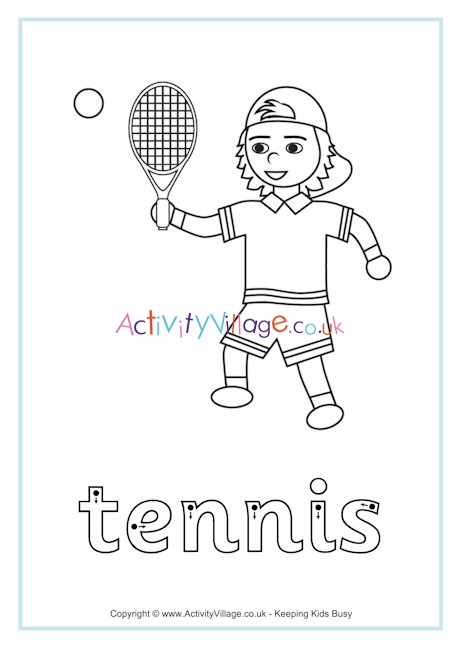 Tennis finger tracing