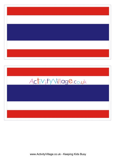 Thailand flag printable