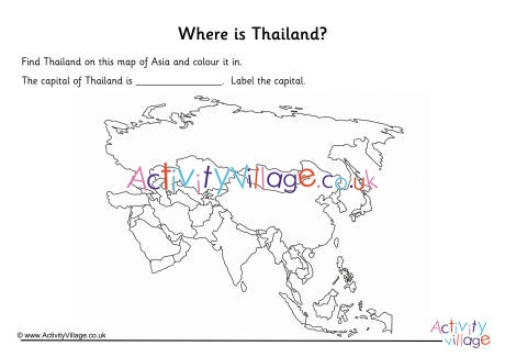 Thailand Location Worksheet