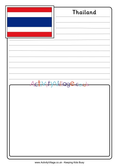 Thailand notebooking page