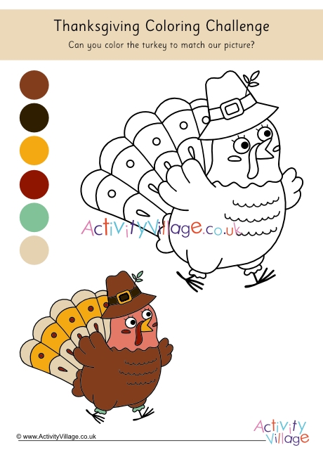 Thanksgiving Colouring Challenge 