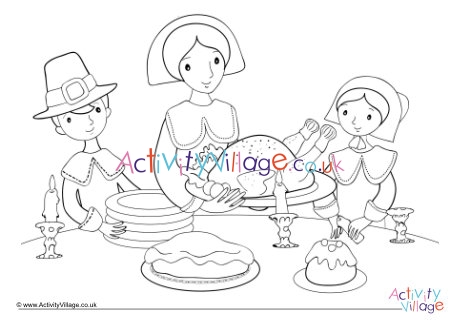 Thanksgiving colouring page 2