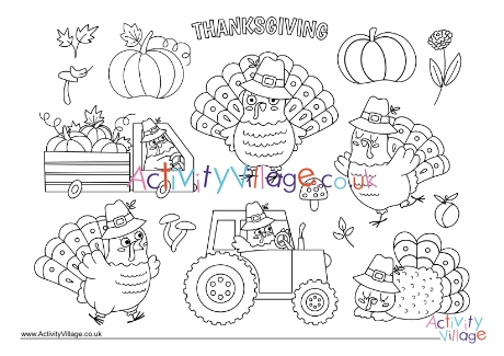 Thanksgiving Colouring Page 5