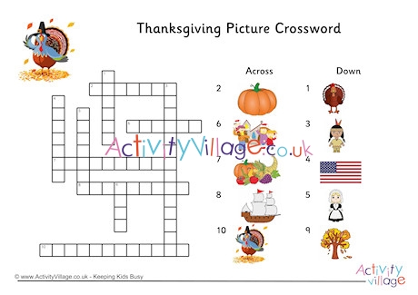 Thanksgiving Picture Crossword