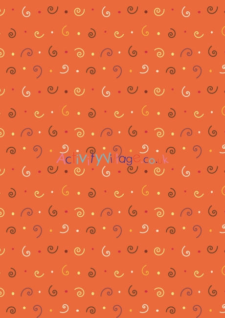 Thanksgiving scrapbook paper swirls