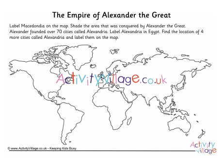 The Empire of Alexander the Great Worksheet
