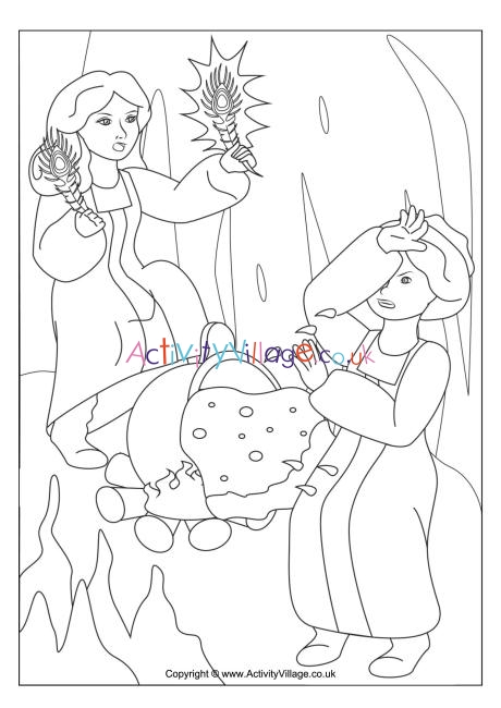 The Fire Bird colouring page 5