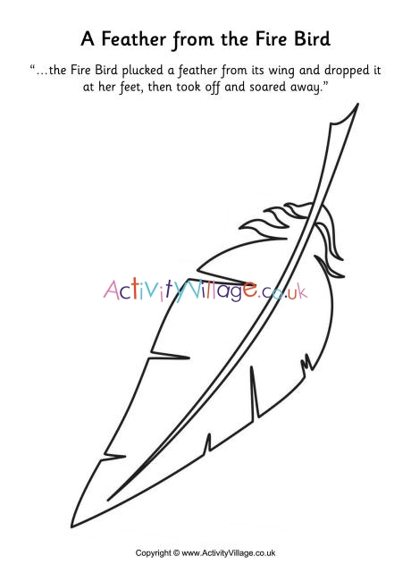 The Fire Bird colouring page 6