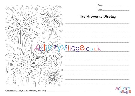 The Fireworks Display story paper