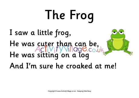 The Frog poem