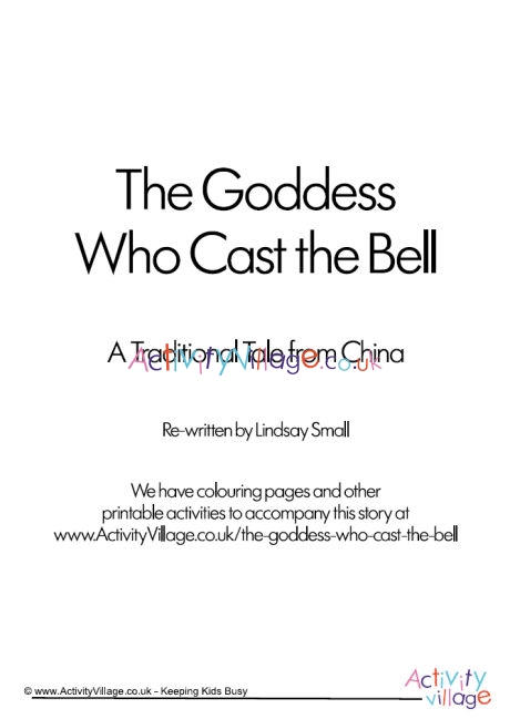 The Goddess Who Cast The Bell - printable